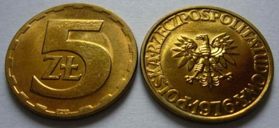 5 zł złotych 1976 mennicza mennicze