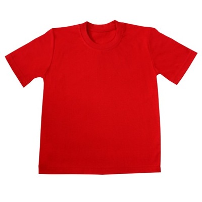 Gładka czerwona koszulka t-shirt *86* Gracja