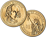 1 $ Prezydenci USA - James Madison 2007 D