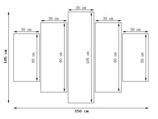 Фотография ТИГР Триптих Картинки 150x105 Красивый Тигр