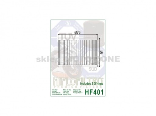 ФИЛЬТР HIFLOFILTRO HF401 HONDA KAWASAKI HF 401