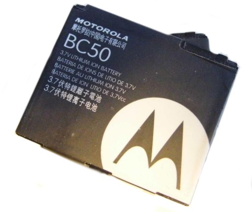 ОРИГИНАЛЬНЫЙ АККУМУЛЯТОР MOTOROLA BC50 L6 L7 V3x Z1 E6