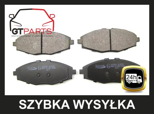 Tarcze x2 + klocki PRZÓD Opel ASTRA F VECTRA LANOS NEXIA