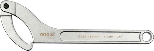 КРЮЧКОВЫЙ КЛЮЧ С НАСАДКОЙ ШАРНИРНЫЙ 120-180 ММ