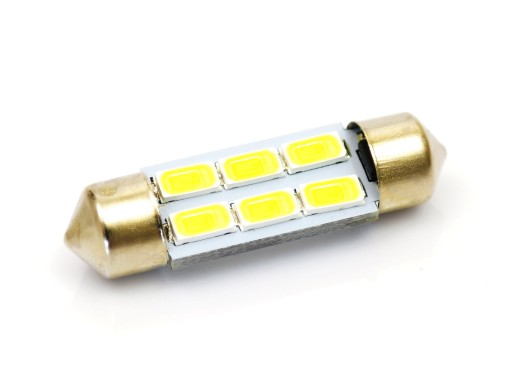 СВЕТОДИОДНАЯ ЛАМПА 6 SMD ДИОДОВ 5630 C5W C10W 31 мм