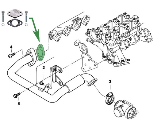 Заглушка EGR BMW 1 E47 - 118d 120d