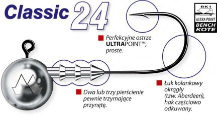 Główki jigowe Mustad Classic 5/0 15g