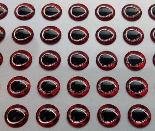Воблер EYES 3D цикада 4 мм США 10 шт КРАСНО-СЕРЕБРЯНЫЙ