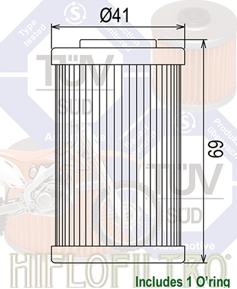 Масляный фильтр HIFLOFILTRO HF655 KTM 250 450 500 690