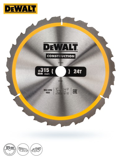 Пильное полотно по дереву DeWalt DT1961 315 мм 30 мм 24z