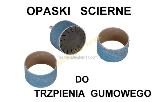 OPASKA ŚCIERNA do TRZPIEŃ GUMOWY NOŚNIK 19x25 P80