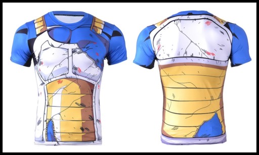 KOSZULKA T-SHIRT DRAGON BALL GOKU VEGETA ZBROJA