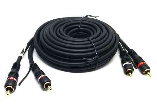 Kabel do wzmacniacza 2xRCA na 2 RCA +sterowanie 5m