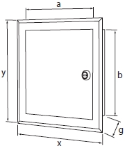 НЕРЖАВЕЮЩАЯ ИНСПЕКЦИОННАЯ ДВЕРЬ 25x35 ЗАМОК КРЫШКА