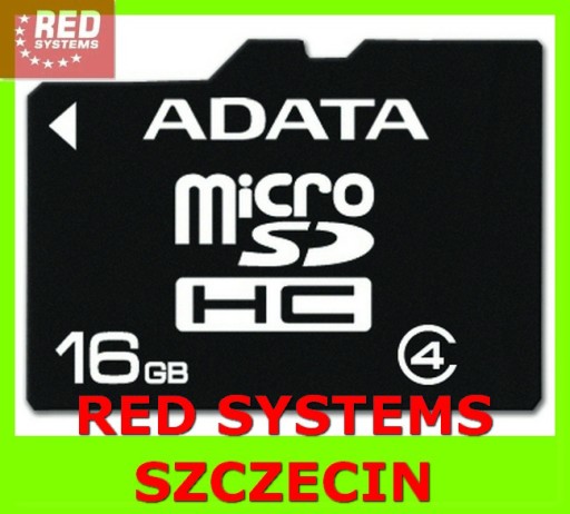 Карта microSD ADATA 16 ГБ с адаптером SD Щецин