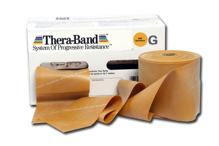 Эспандер THERA BAND, сверхмаксимальное сопротивление, золотой, 1,5 м