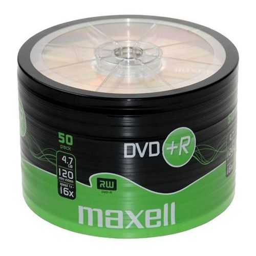 Диски Maxell DVD+R 4,7 ГБ x 16 - 50 шт.