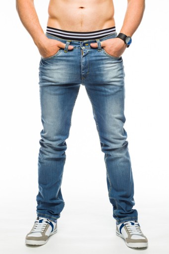 SPODNIE MĘSKIE VANKEL JEANS - 620 - 84CM L30