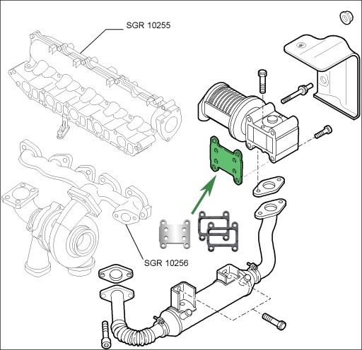 Заглушка EGR 1.9 TiD SAAB 9-3 9-5 150KM Z19DTH