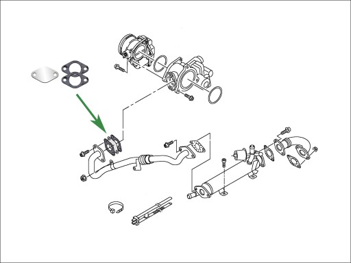 Заглушка EGR VW Jetta Polo 1.2 1.6 2.0 TDi CR 2 с Common Rail gen.