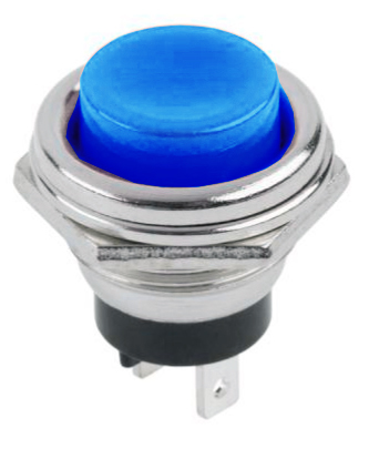 Paulted Button 16 мм синий 3A 125V