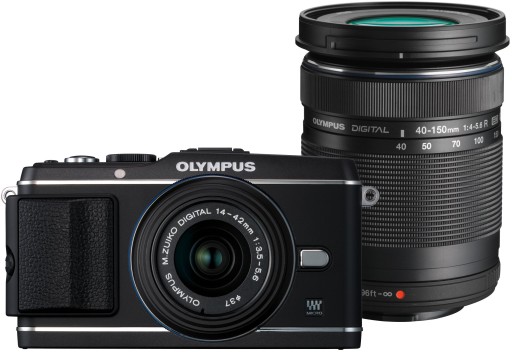 Olympus E-P3 с двумя объективами