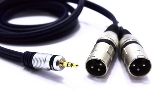 КАБЕЛЬ 2X XLR JACK 3,5 AUX 10 м MK32 VITALCO