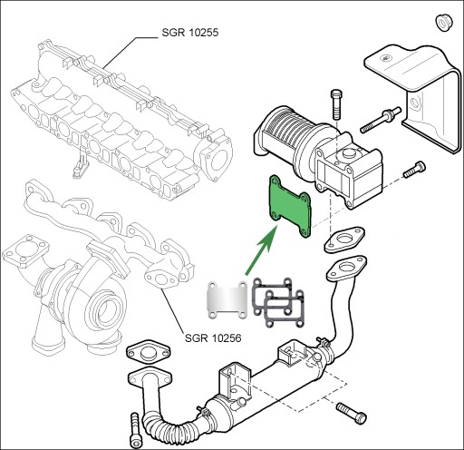 Заглушка EGR 1.9 CDTi OPEL Astra H Signum