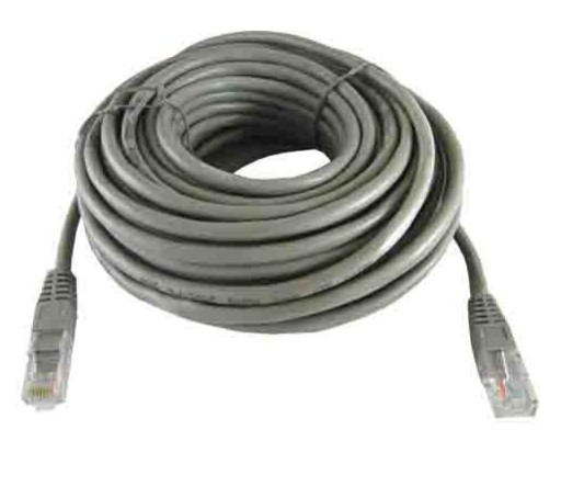 Kabel patchcord UTP5-10m szary Przekrój 24AWG