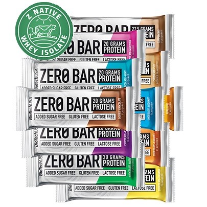 BIOTECH USA ZERO BAR 50g PYSZNY BATON BIAŁKOWY CZEKOLADA