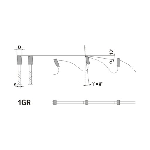 Пила подрезная коническая 100х20х3,2-4,2/2,2/20з 1ГР8