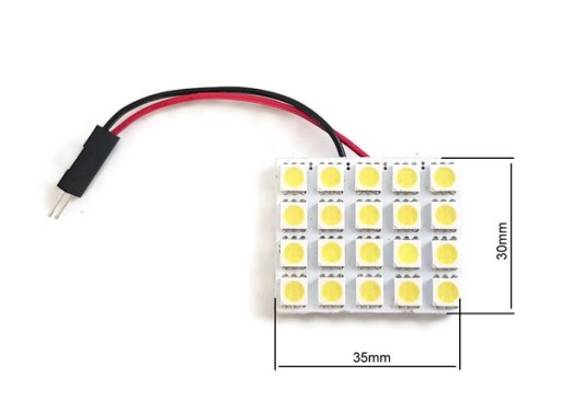 PANEL 20 LED 5050 T10 ЛАМПОЧКА 12 В