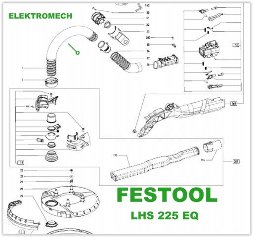 FESTOOL Wąż rurka PLANEX LHS 225 EQ 499186