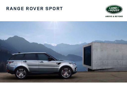 Брошюра Range Rover Sport, модель 2017 года, Чехия