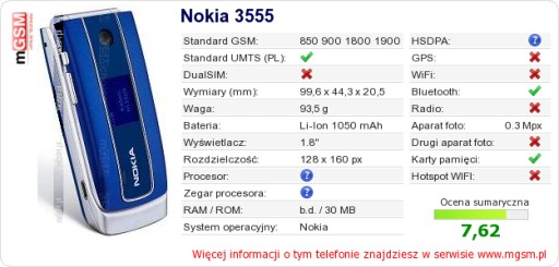 ГРАФИТНЫЙ ТЕЛЕФОН NOKIA 3555