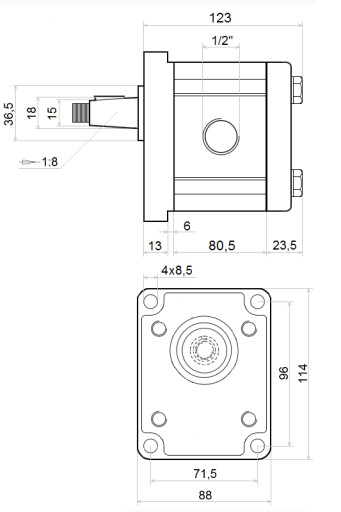 POMPA 33L + SILNIK 380V 11kW 18MPa HYDROLIDER