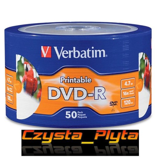 DVD-R Verbatim для печати фотографий, 50 шт., Wawa, без удостоверения личности.