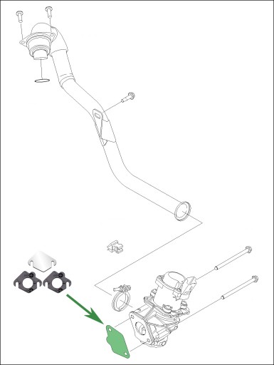 Заглушка EGR VOLVO C30 S40 S80 V50 V70 1.6D