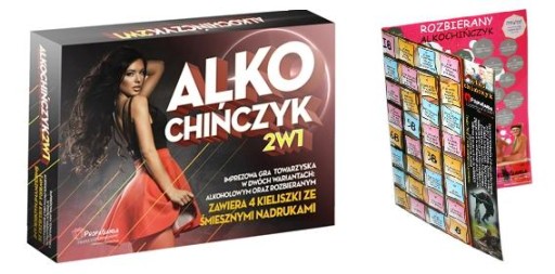 АЛКОЧИНЧИК 2В1 ИГРА ДЛЯ ВЕЧЕРИНКИ, ПОДАРОК ​​САНТЫ