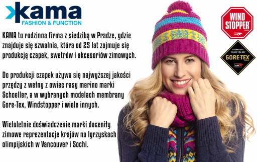 Шапка-бини Kama AG15 Gore-Tex из мериносовой шерсти, СДЕЛАНО В Чехии