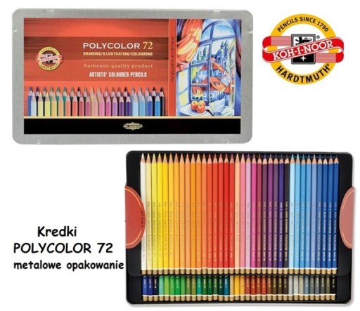 Мелки KOH-I-NOOR POLYCOLOR 72 цв. 3827 кассета