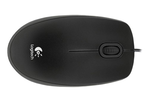 Проводная мышь Logitech B100 черная USB 800 DPI