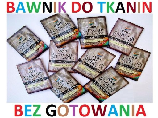 ARGUS BARWNIK DO TKANIN BEZ GOTOWANIA RÓŻOWY