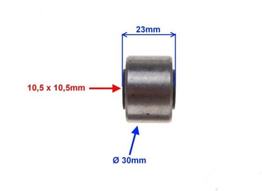 TULEJA METALOWO GUMOWA 30-10,5-10,5-23 2T