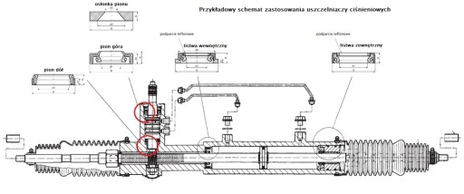 Ремкомплект вертикального редуктора Partner Berlingo