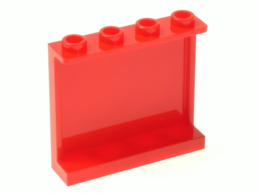 LEGO Панель 1x4x3 60581 красный