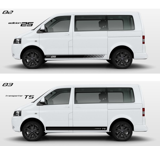 Наклейки VW T5 Edition 25 — ГАРАНТИЯ КАЧЕСТВА