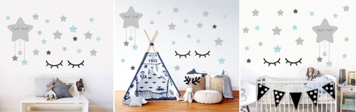 НАКЛЕЙКИ Sleeping Stars EYES 150x100см BAL5002