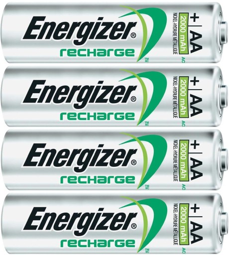 8 аккумуляторов Energizer Power Plus AA (R6), емкостью 2000 мАч, 1,2 В (NiMH)