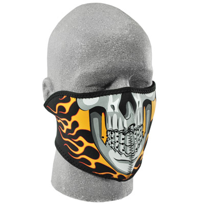 MASKA neoprenowa motocyklowa Zan H. Skull Flames